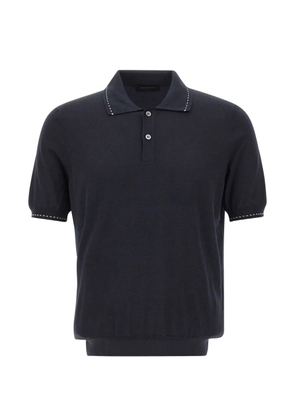 Gran Sasso short-sleeve polo shirt - Black