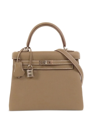 Hermès Pre-Owned 2026 25 Kelly leather tote bag - Neutrals