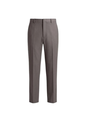 Jil Sander belt-loops pressed-crease trousers - Grey
