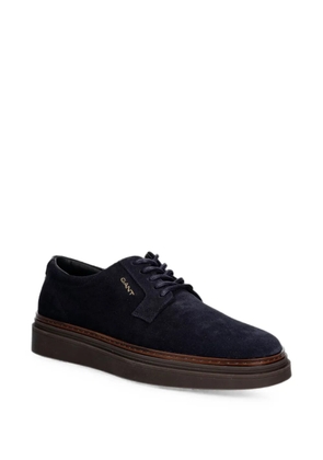 Gant suede logo-print sneakers - Blue