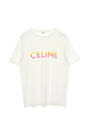Celine Pre-Owned 2010s logo-print T-shirt - White