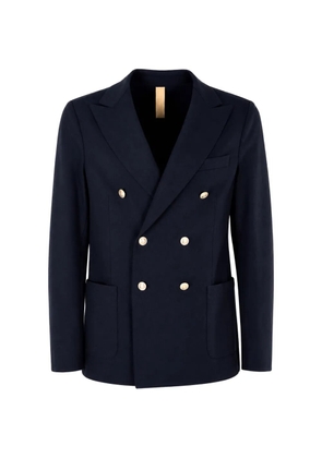 Eleventy double-breasted cotton blazer - Blue