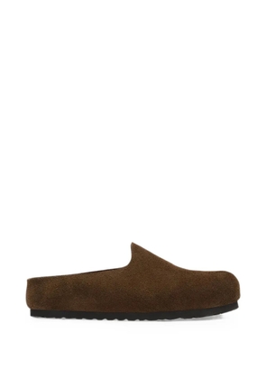 Birkenstock suede slip-on slippers - Brown