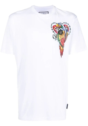 Philipp Plein Hawaii SS round neck T-shirt - White