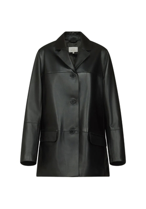 LouLou de Saison notch-lapel leather jacket - Black