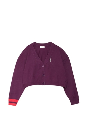 Ottod'Ame cropped button-up cardigan - Purple
