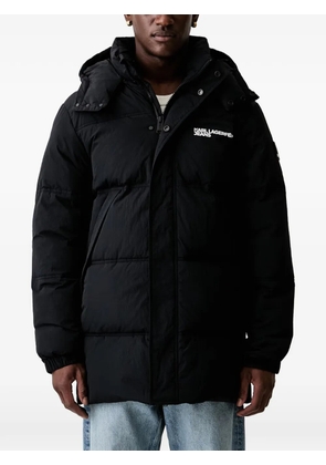 Karl Lagerfeld Jeans quilted logo-print jacket - Black
