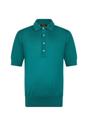 Moorer Action-Spp short-sleeve knitted polo shirt - Green