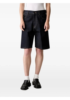 Carhartt WIP logo-patch denim shorts - Blue