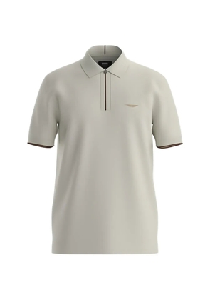 BOSS zip-fastening regular-fit polo shirt - Neutrals