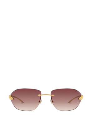 Cartier Eyewear rimless tinted sunglasses - Gold