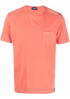Drumohr pocket cotton T-Shirt - Orange