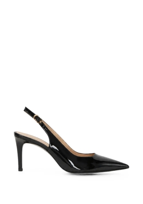 Stuart Weitzman Power patent-leather slingback pumps - Black