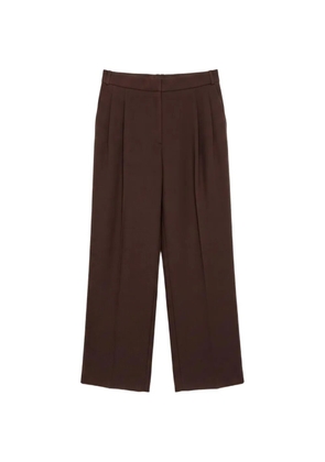 Black Label pleated wide-leg trousers - Brown