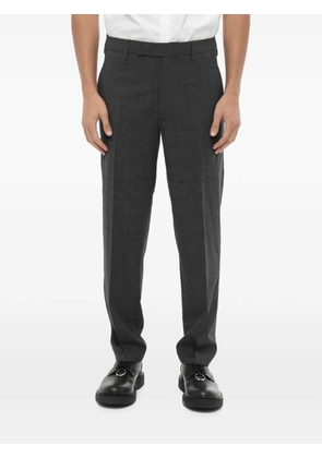Neil Barrett checked slim-fit trousers - Grey