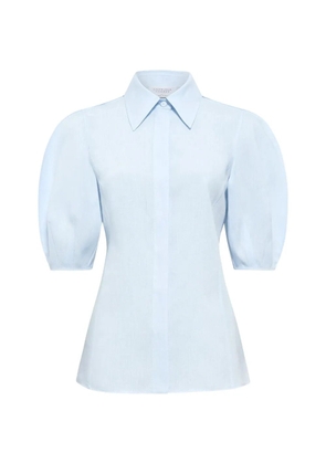 Gabriela Hearst Sansi puff-sleeve top - Blue