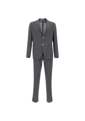 Eleventy single-breasted patch-pocket suit - Grey