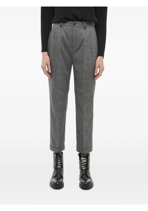 Woolrich pleated wool-blend trousers - Grey