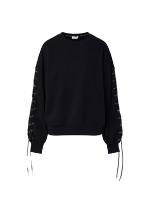 LIU JO swetshirt with laces - Black