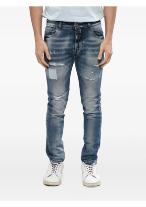 John Richmond distressed-effec jeans - Blue