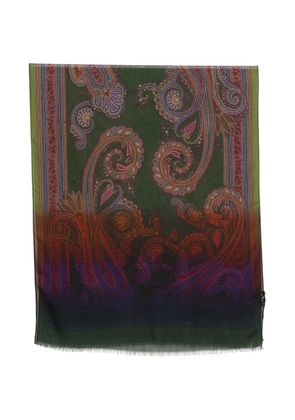 ETRO paisley-print scarf - Green