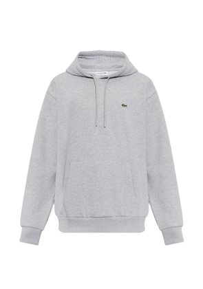 Lacoste logo-patch hoodie - Grey