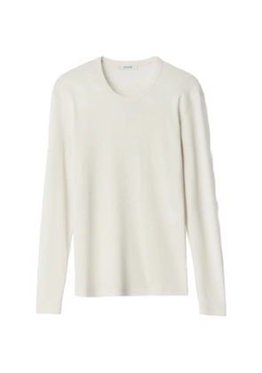 LEMAIRE rib long-sleeve top in jersey - Neutrals
