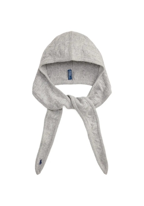 Polo Ralph Lauren cable-knit Pony-motif snood - Grey
