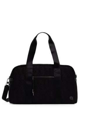 Karl Lagerfeld monogram-embossed holdall bag - Black