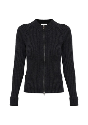 ISABEL MARANT Vice ribbed zip-up cardigan - Grey
