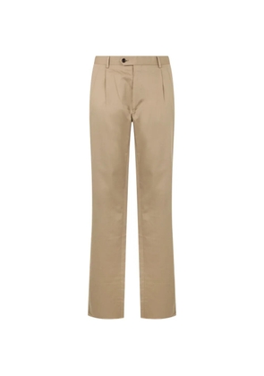 Moorer straight-leg pleated trousers - Neutrals
