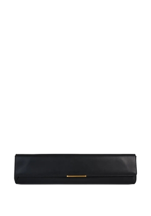 Balmain long clutch bag in smooth leather - Black