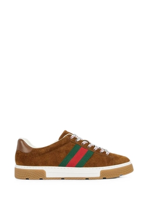 Gucci Ace Web-detail low-top sneakers - Brown