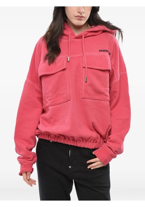 DSQUARED2 logo-print hoodie - Pink