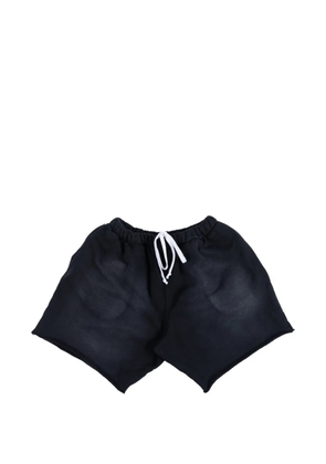 MOOJI MOOJI raw-edge drawstring shorts - Black