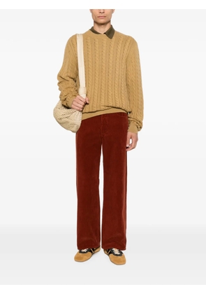 A.P.C. cable-knit wool sweater - Brown