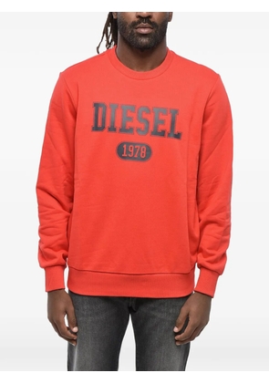 Diesel logo-print crew-neck sweatshirt - Red