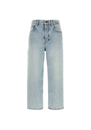 Balenciaga Jackie Capri distressed faded-effect jeans - Blue