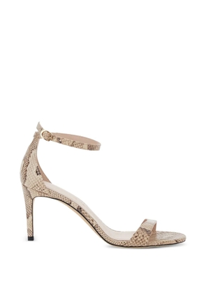 Stuart Weitzman snakeskin strap sandals - Neutrals