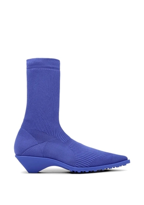 Camper Anna ribbed knit ankle boots - Blue