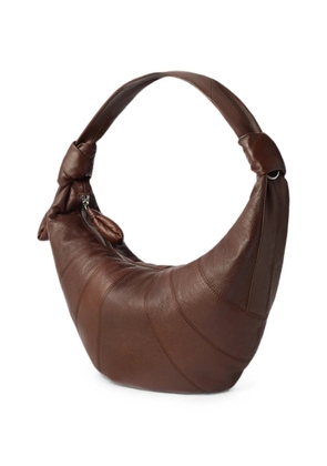LEMAIRE Fortune Croissant bag in goat leather - Brown