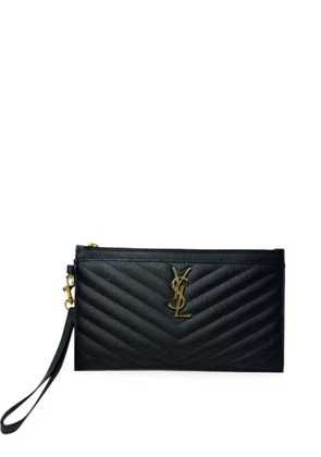 Saint Laurent Pre-Owned 2010s Cassandre Matelassé pouch - Black