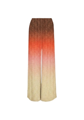 MC2 Saint Barth Amalia plissé-effect ombré palazzo pants - Neutrals