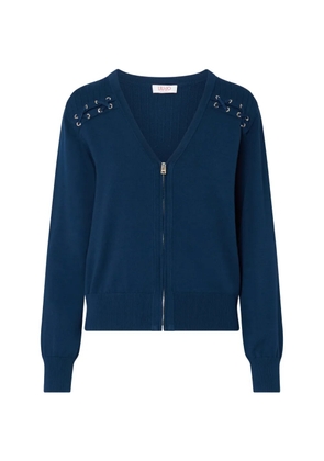 LIU JO cardigan with laces - Blue
