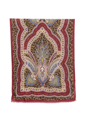 ETRO Paisley-print scarf - Red