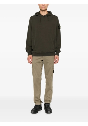 Stone Island Compass-patch hoodie - Brown