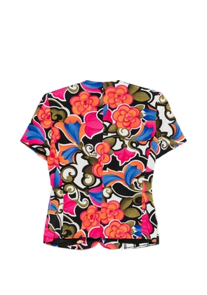 Versace Pre-Owned 1990s floral-print skirt and blouse set - Pink