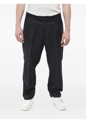 Paolo Pecora pleated turn-up trousers - Grey
