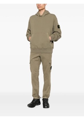 Stone Island logo-patch trousers - Green