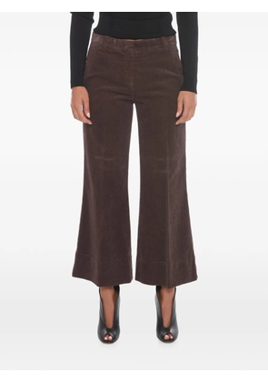 QL2 corduroy flared trousers - Brown